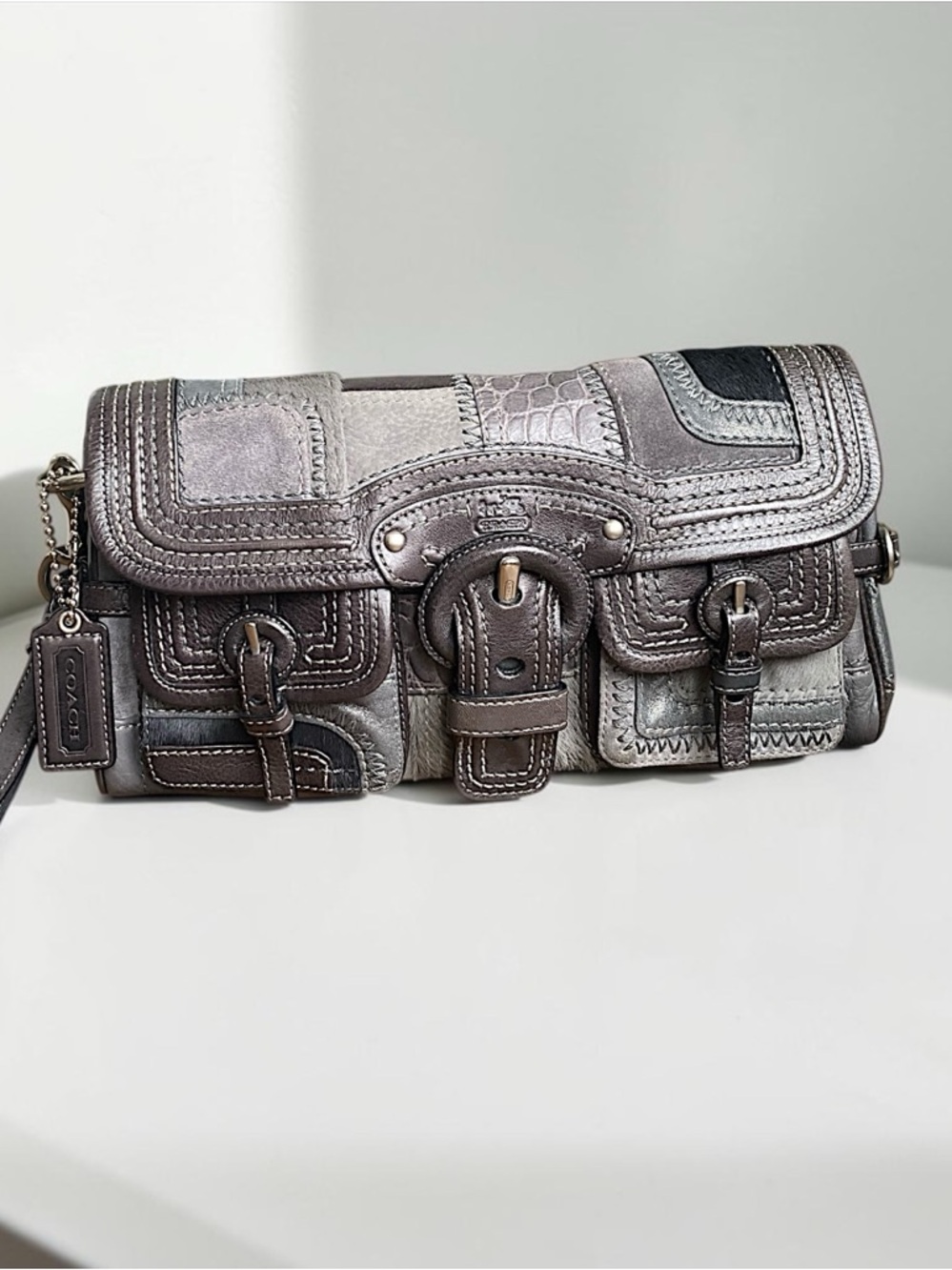 Coach Legacy Limited Edition Garcia Pieced Leather XL Clutch - Picture 16 of 16